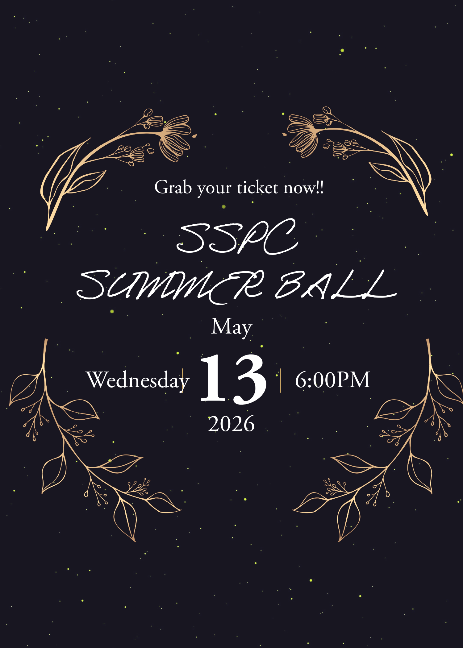 SSPC Society Summer Ball: Early-bird release 